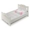 Badger Basket Co. Doll Bed with Bedding and Free Personalization Kit - White Rose